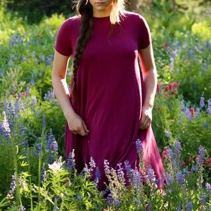 Scoop-neck Knit Dress